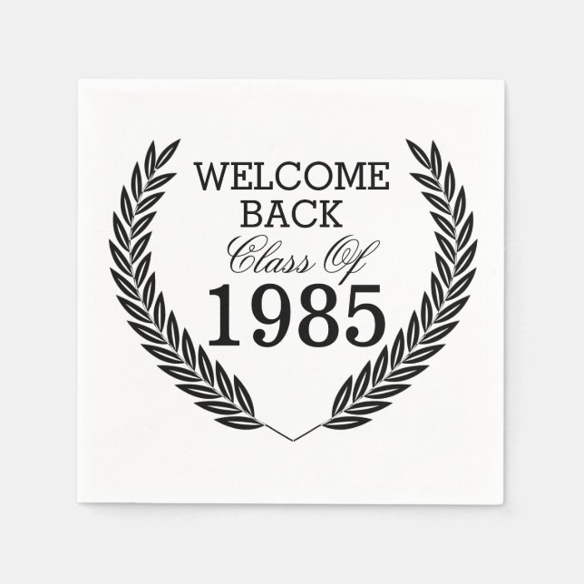 Serviette Jetable Bienvenue Classe de retour (Devant)