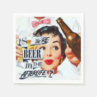 Serviette Jetable Bière dans l'après-vie Cocktail serviettes