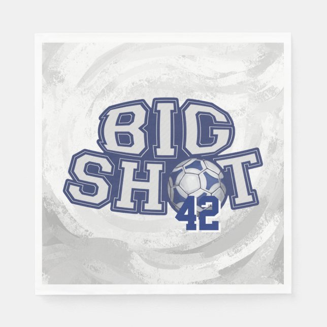 Serviette Jetable Big Shot Soccerball (Devant)