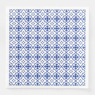 Serviette Jetable Bleu marocain