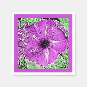 Serviette Jetable Bloc de gloire du matin Imprimer - améthyste viole