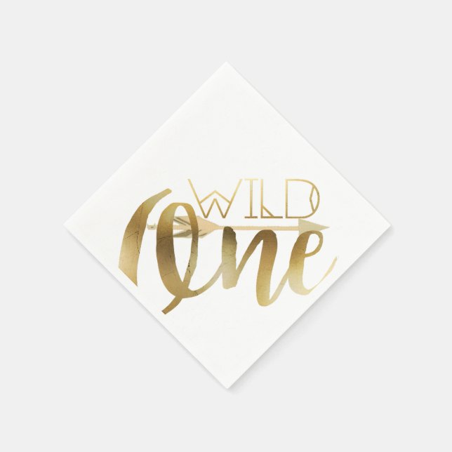 Serviette Jetable Boho Wild One | Première fête d'anniversaire (Coin)