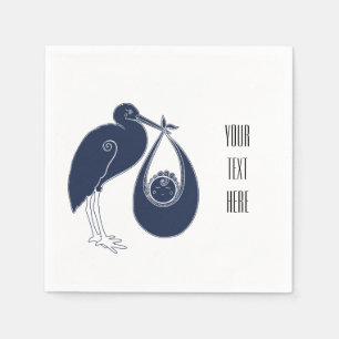 Serviette Jetable Bouche bleue