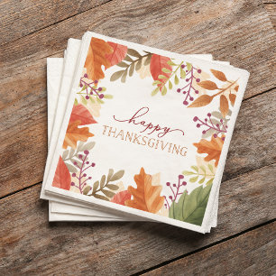 Serviette Jetable Bounty d'automne   Thanksgiving