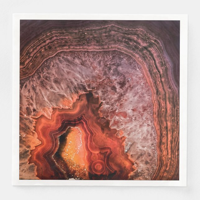 Serviette Jetable Bronze de cuivre Agate minéral Gemstone (Devant)