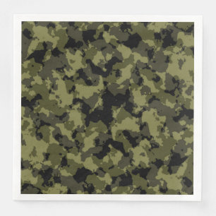 Serviette Jetable Camouflage de style militaire