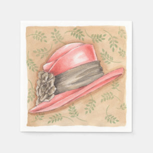 Serviette Jetable Casquette rose - serviettes de papier