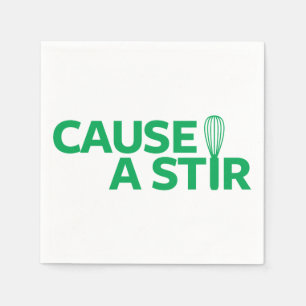 Serviette Jetable Causez un Stir