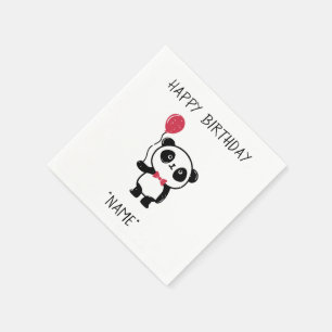 Serviette Jetable Célébration Panda Bear Papier Napkins