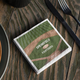 Serviette Jetable Champ de baseball personnalisé