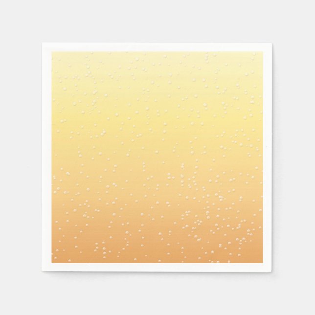 Serviette Jetable Champagne avec petites bulles Art Arrière - plan (Devant)