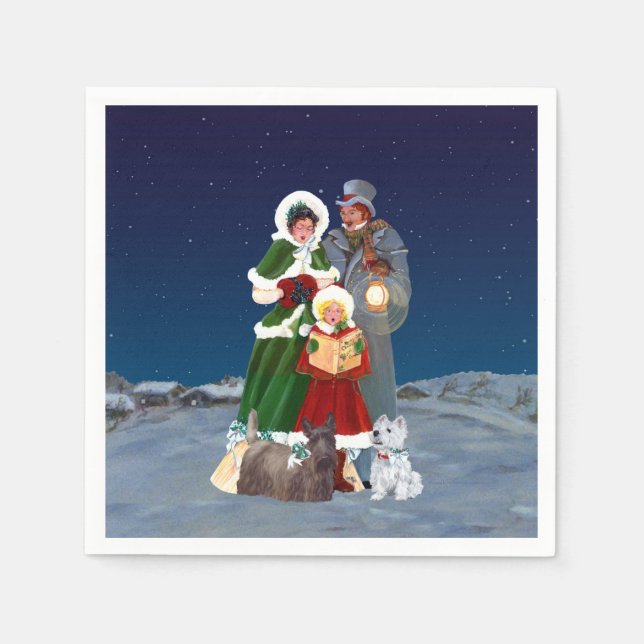 Serviette Jetable Chants de Noël (Devant)
