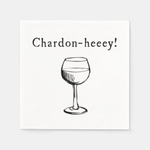 Serviette Jetable Chardon-heeey ! Serviettes d'amateurs de vin de