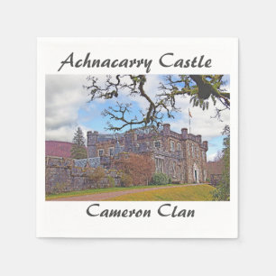 Serviette Jetable Château d'Achnacarry - Cameron Clan