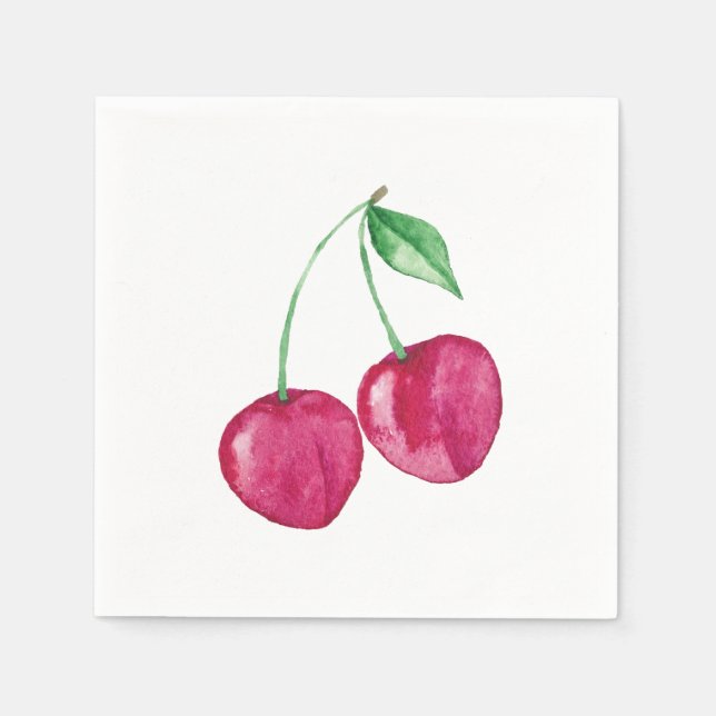 Serviette Jetable Cherry (Devant)