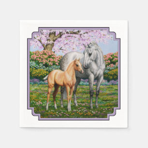 Serviette Jetable Cheval Gris Dappel Mare Palomino Foie