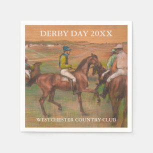 Serviette Jetable Chevaux de course Derby   Edgar Degas personnalisé