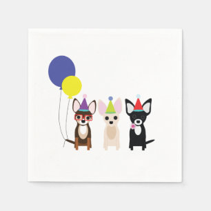 Serviette Jetable Chihuahua Annithday Napkins