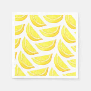 Serviette Jetable Citrons - serviettes de papier
