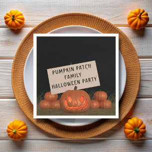 Serviette Jetable Citrouille Carving Kids Halloween Party Napkins