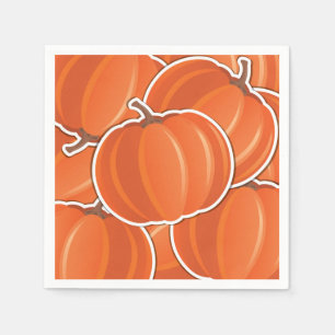 Serviette Jetable Citrouille fou