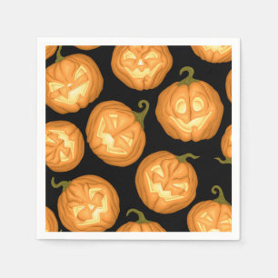 Serviette Jetable Citrouilles d'Halloween