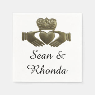 Serviette Jetable Claddagh irlandais