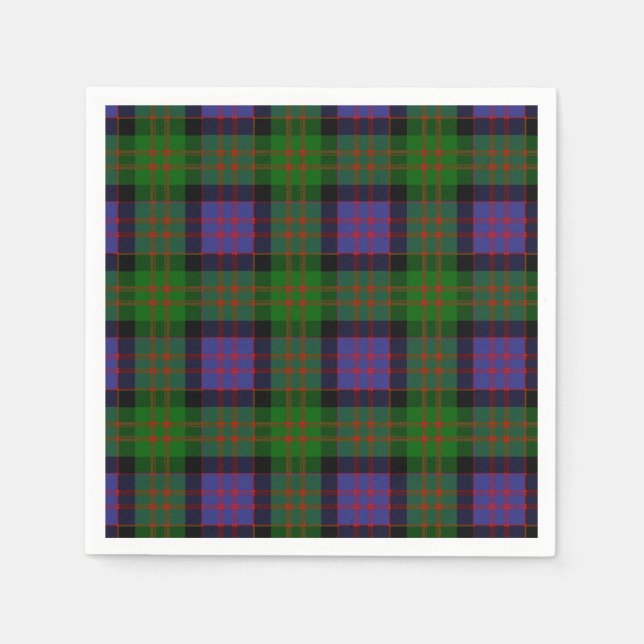 Serviette Jetable Clan MacDonald Tartan (Devant)