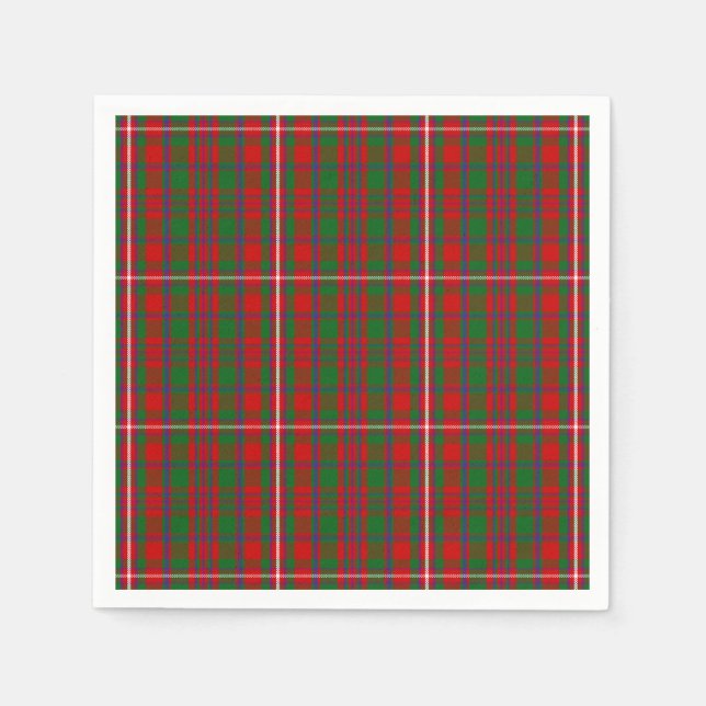Serviette Jetable Clan MacKinnon Tartan (Devant)