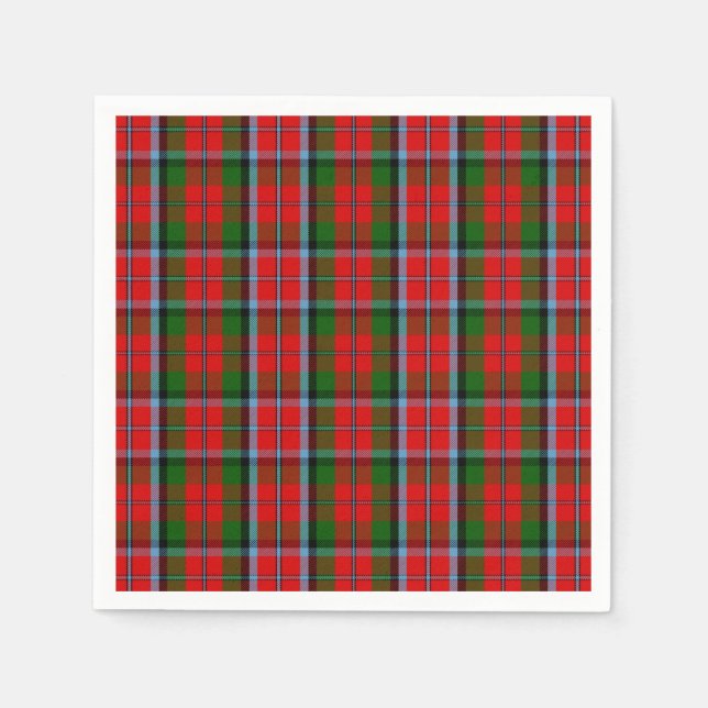 Serviette Jetable Clan MacNaughton Tartan (Devant)