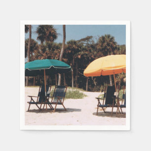 Serviette Jetable Cocktail serviettes avec une scène d'île