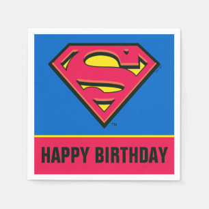 Serviette Jetable Comics DC   Superman   Logo classique