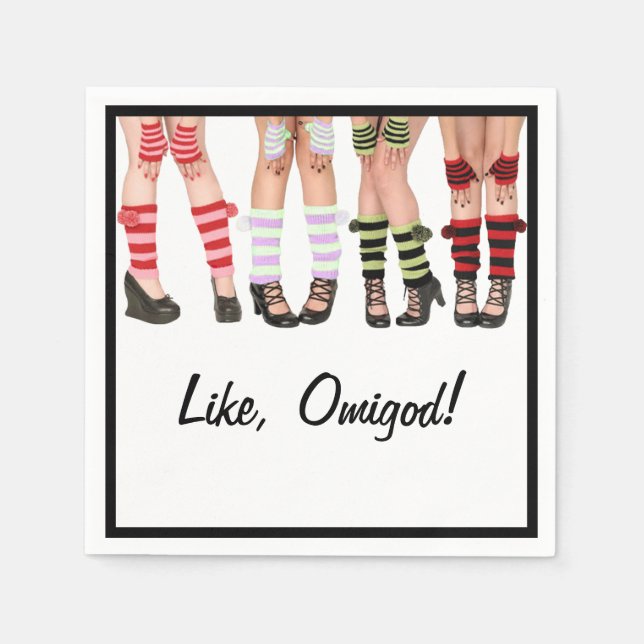 Serviette Jetable Comme, Omigod ! Cocktail Napkin (Devant)