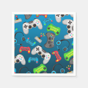 Serviette Jetable Contrôleurs de jeux vidéo Fête d'anniversaire de j