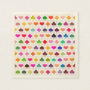 Serviette Jetable Costumes de carte de jeu