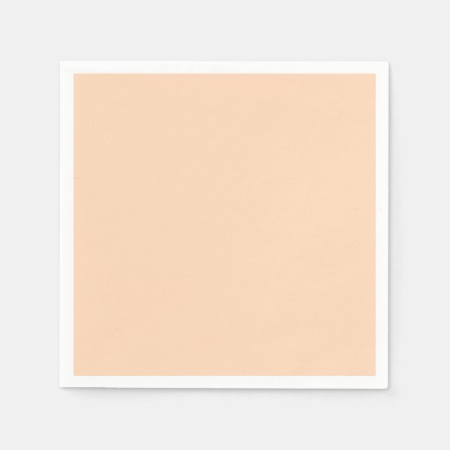 Serviette Jetable Couleur haut de gamme Peach Puff (Devant)