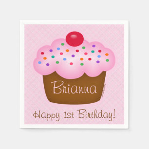 Serviette Jetable Cupcake