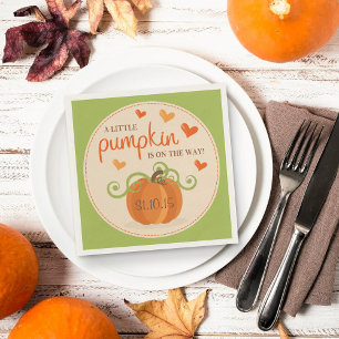 Serviette Jetable Cute Petit Baby shower Citrouille