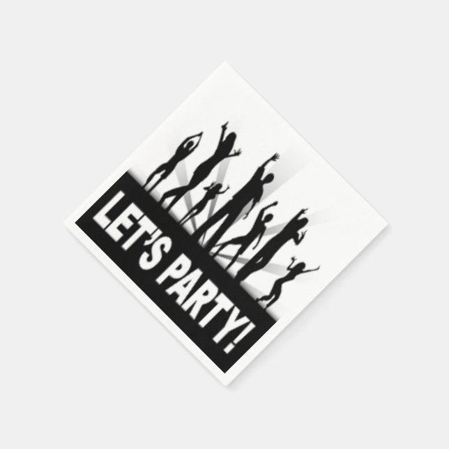 SERVIETTE JETABLE DANSEURS "FÊTONS" (Coin)