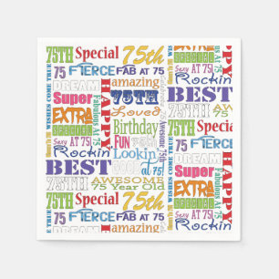 Serviette Jetable De fête d'anniversaire cadeaux uniques et
