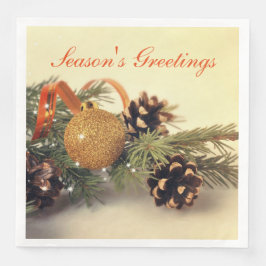 Serviette Jetable Décorations De Vacances De Style Rétro