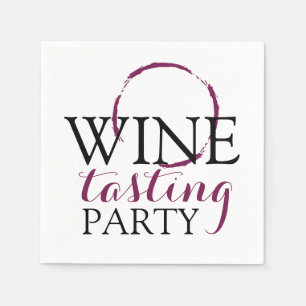 Serviette Jetable Dégustation de vin Cocktails