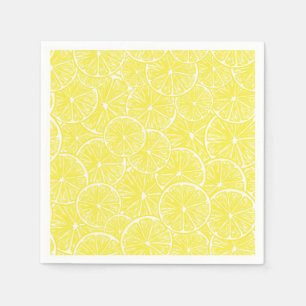 Serviette Jetable Design motif de tranches de citron
