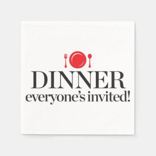 Serviette Jetable Dîner chacun invité