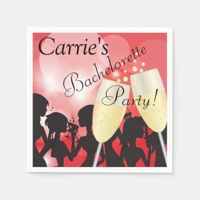 Serviette Jetable Diva Girls Night Out (Devant)