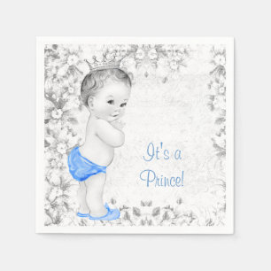 Serviette Jetable Douce Baby Shower Prince Vintage