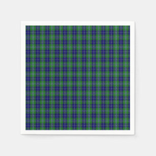 Serviette Jetable Douglas Clan Tartan Papier Plaid Napkins