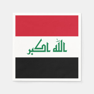 Serviette Jetable Drapeau de l'Irak