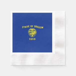 Serviette Jetable Drapeau d'État de l'Oregon
