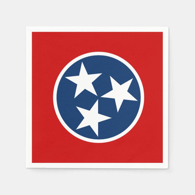 Serviette Jetable Drapeau d'état du Tennessee (Devant)